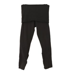 LULULEMON Wunder Under Roll Down Dance Pant 6 Black Crop Legging EUC B58